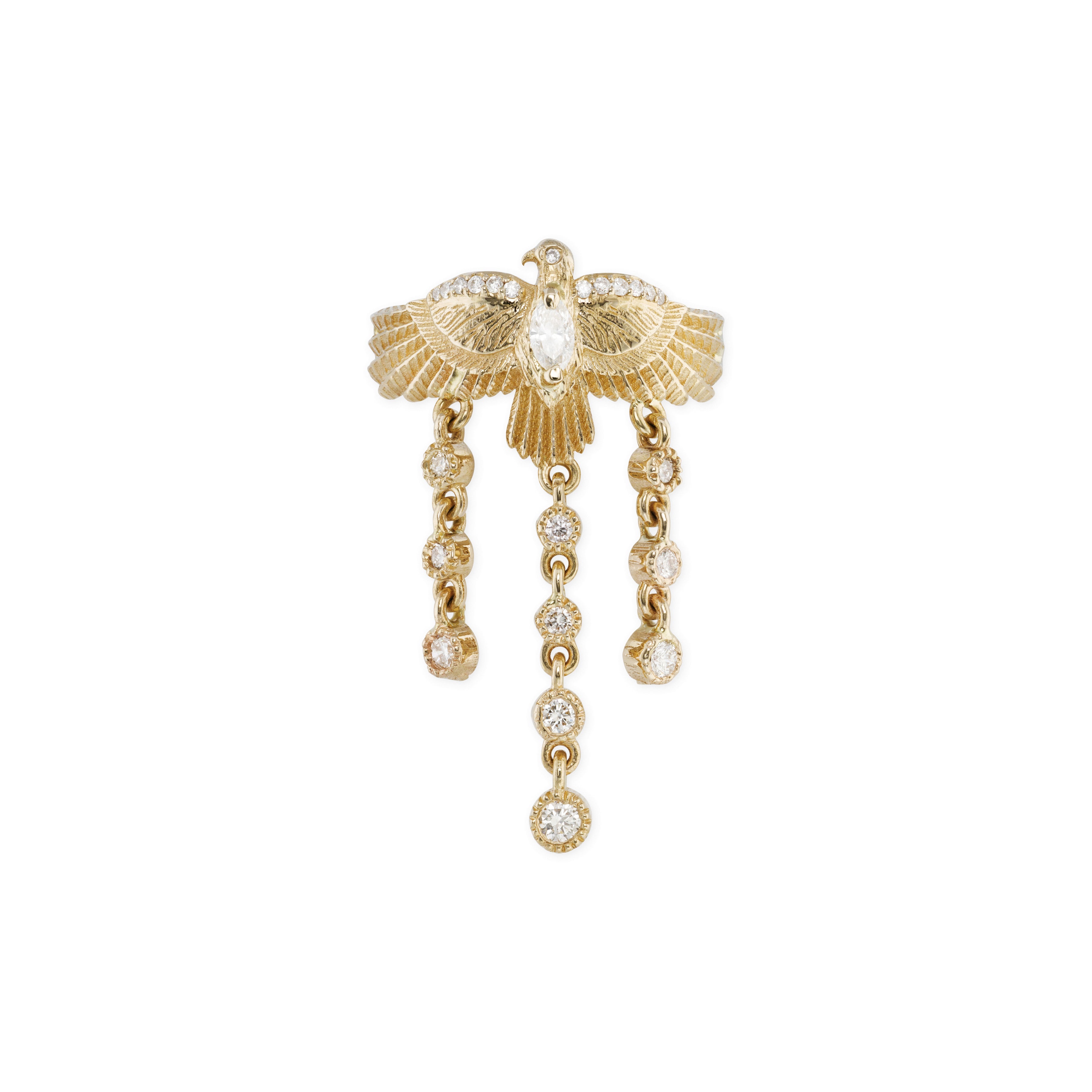 Pavé Thunderbird Diamond Shaker Ring