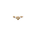 Pave Diamond V Ring