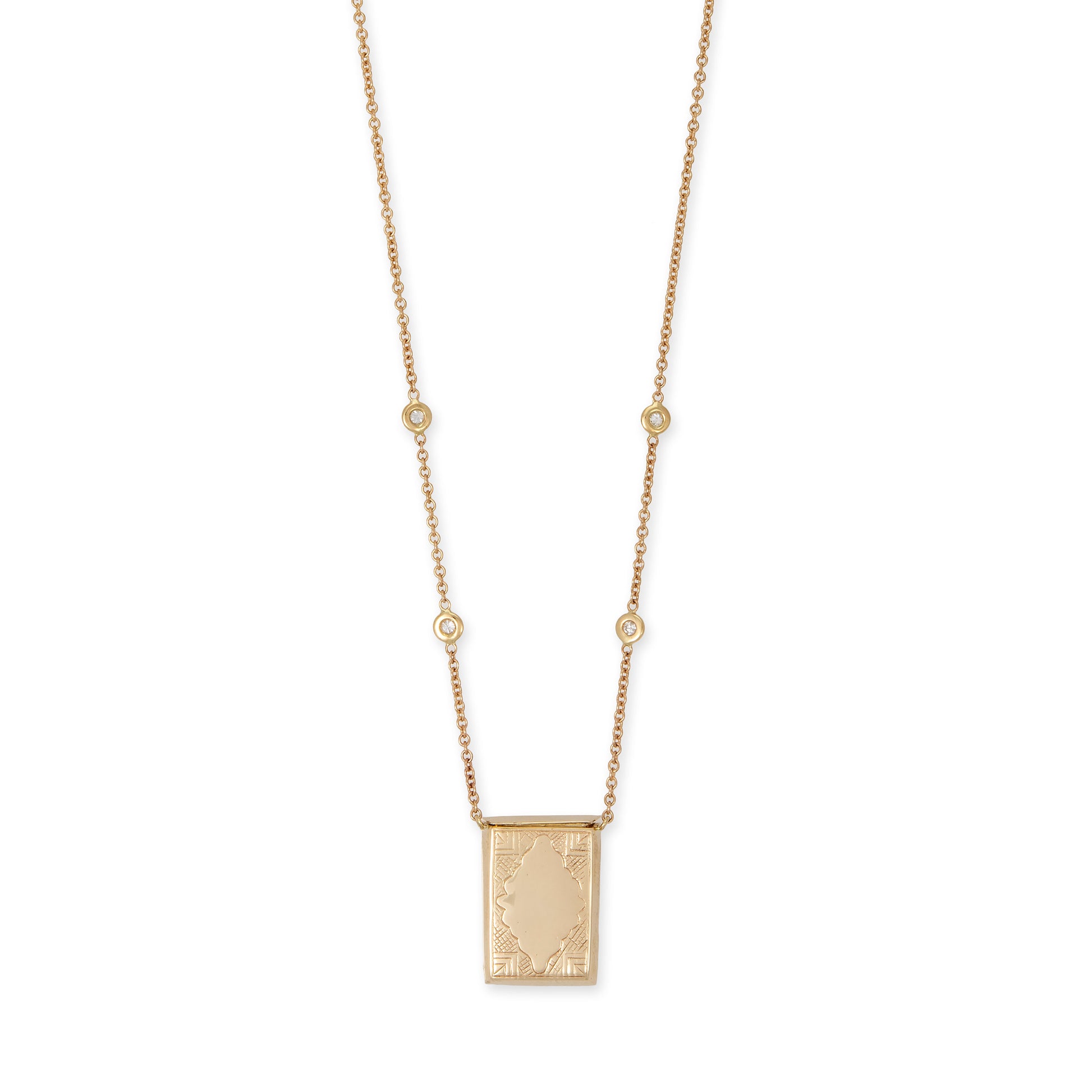 Prayer Box 4 Diamond Necklace