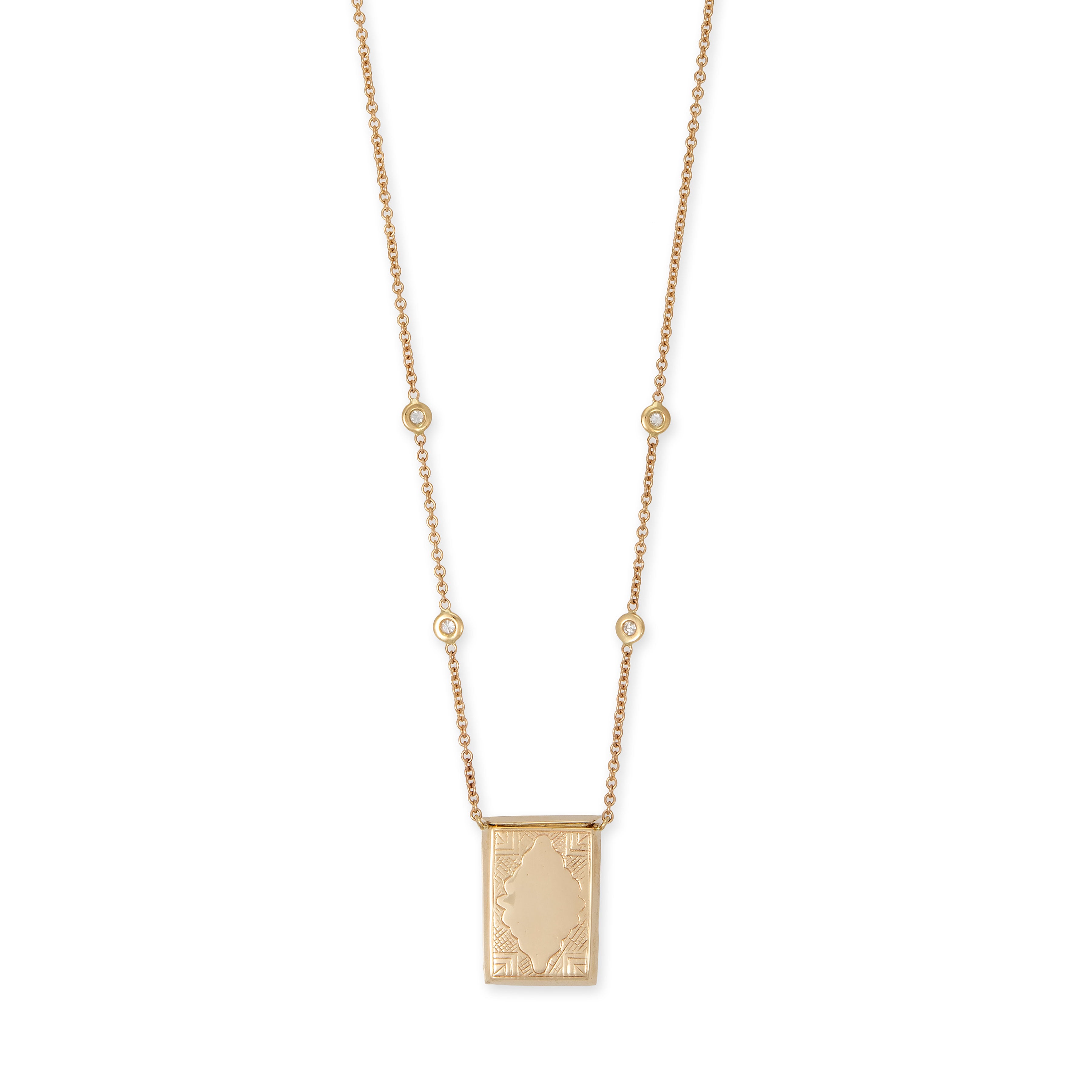 Prayer Box 4 Diamond Necklace