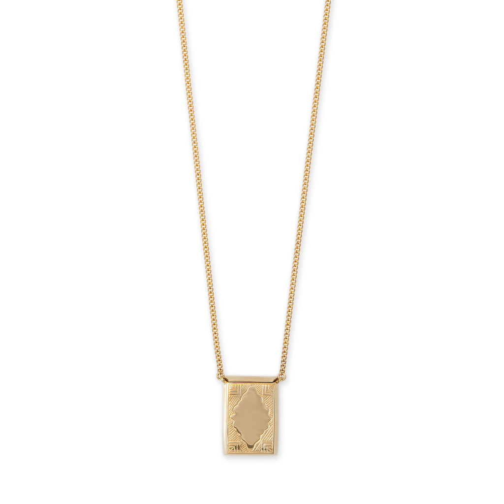 Prayer Box Curb Chain Necklace