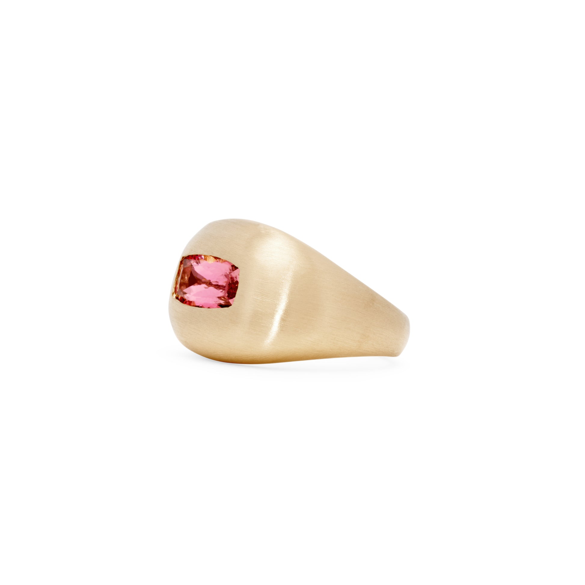 Pink Tourmaline Large Dome Ring