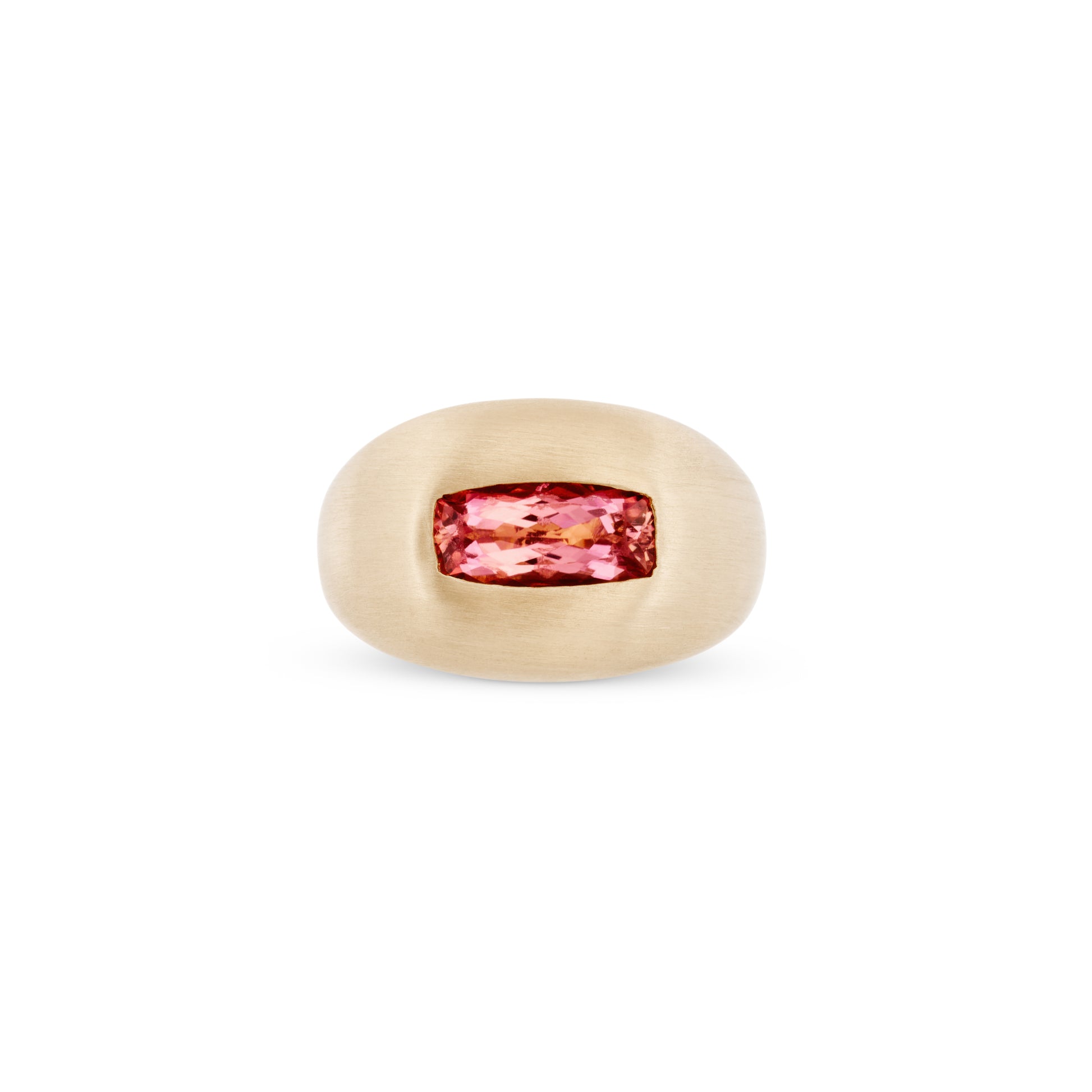 Pink Tourmaline Large Dome Ring