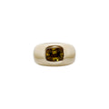 Yellow Sphene Large Dome Ring