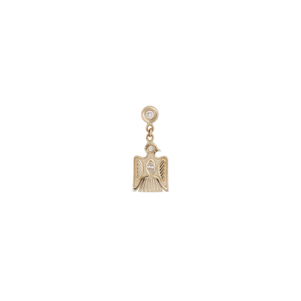 Diamond + Small Marquise Center Thunderbird Drop Stud