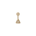 Trillion Diamond Drop Stud