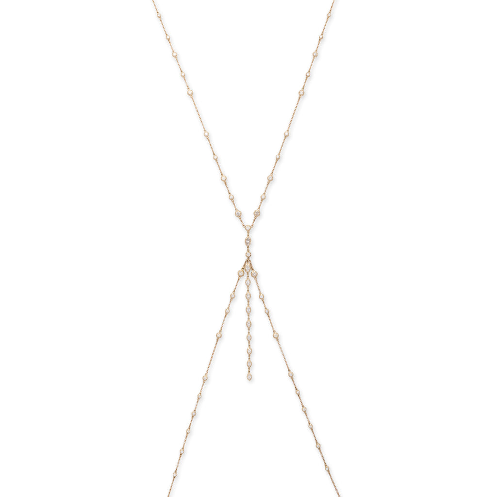 Round + Marquise Sophia Diamond Bodychain With Drip