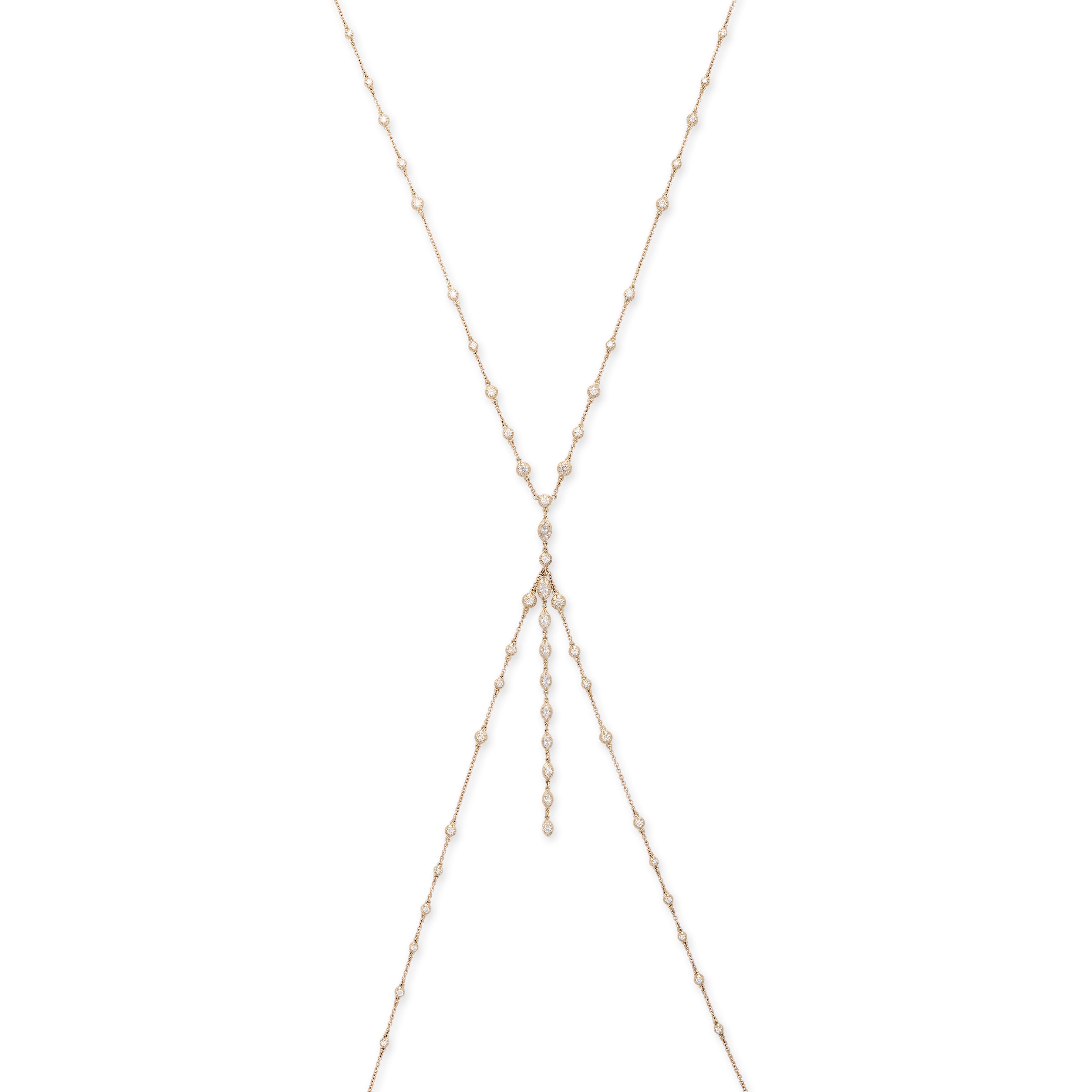 Round + Marquise Sophia Diamond Bodychain With Drip