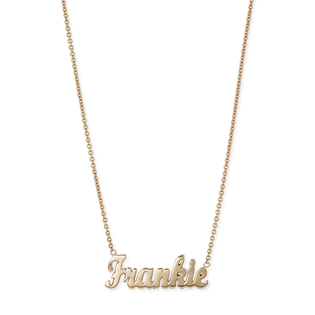 Personalized Script Nameplate Necklace