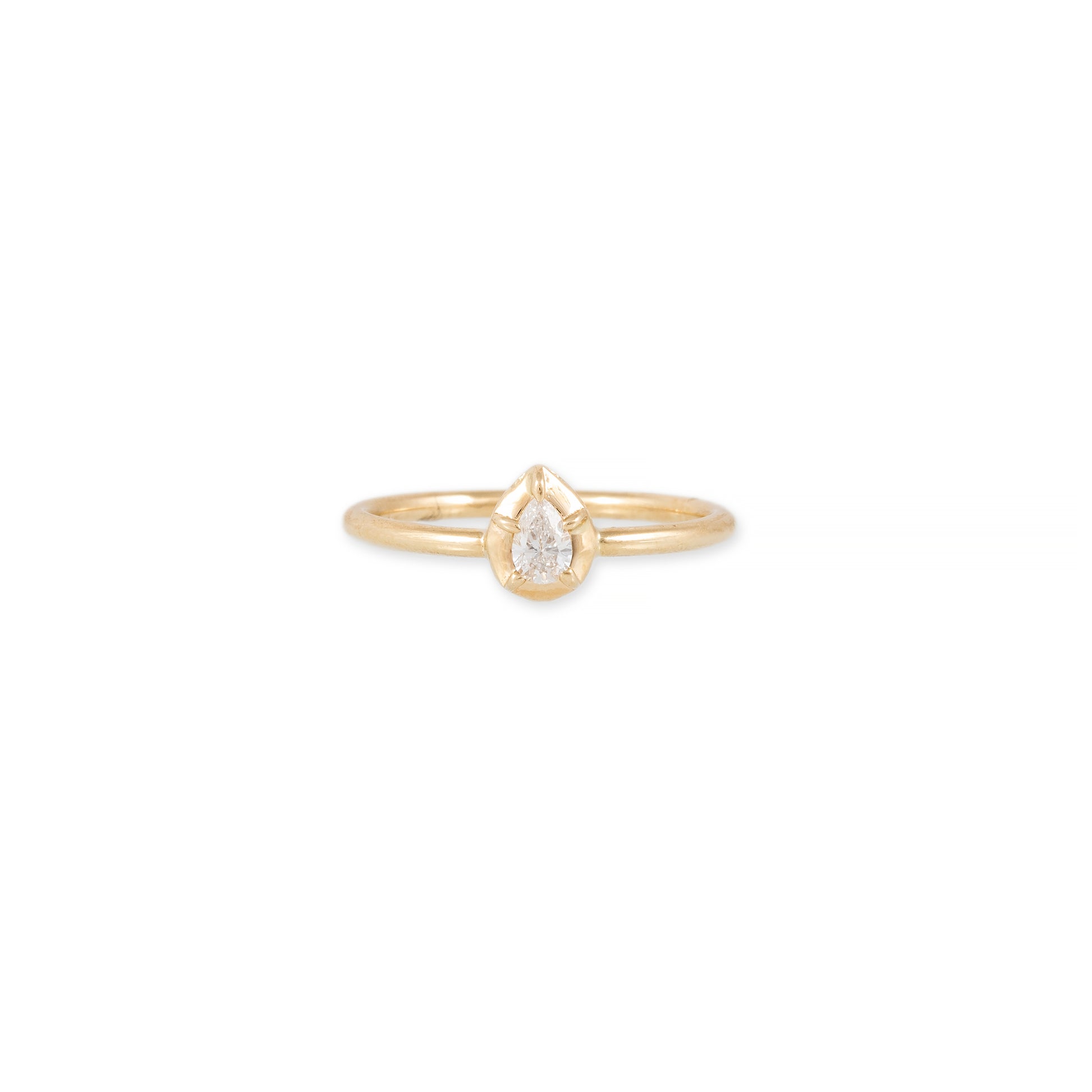 Single Vertical Teardrop Sophia Diamond Ring
