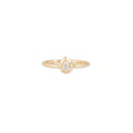 Single Vertical Teardrop Sophia Diamond Ring