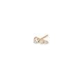 3 Small Graduated Diamond Prong Stud