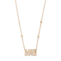 Pave Diamond Small "Love" Necklace