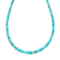 Small Graduated Turquoise Beaded Necklace
