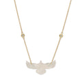 Small Pearl Thunderbird 2 Diamond Necklace