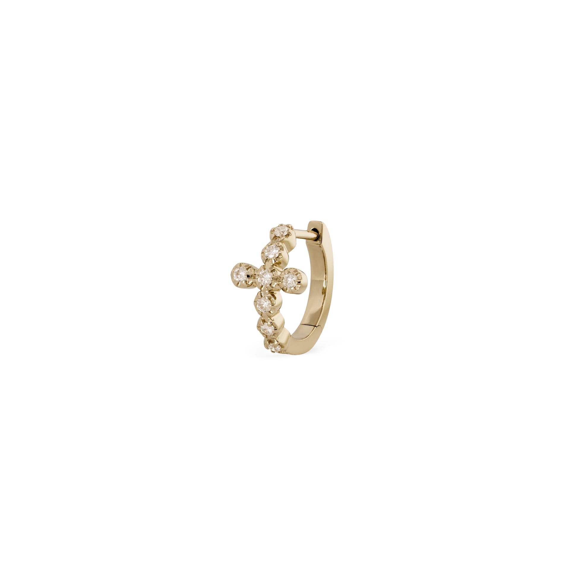 Sophia Diamond Cross Mini Hoop