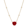 Red Rose Diamond Necklace
