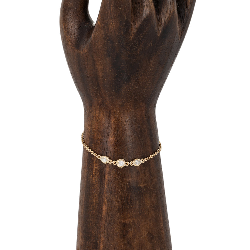 TEARDROP + ROUND SOPHIA DIAMOND BRACELET