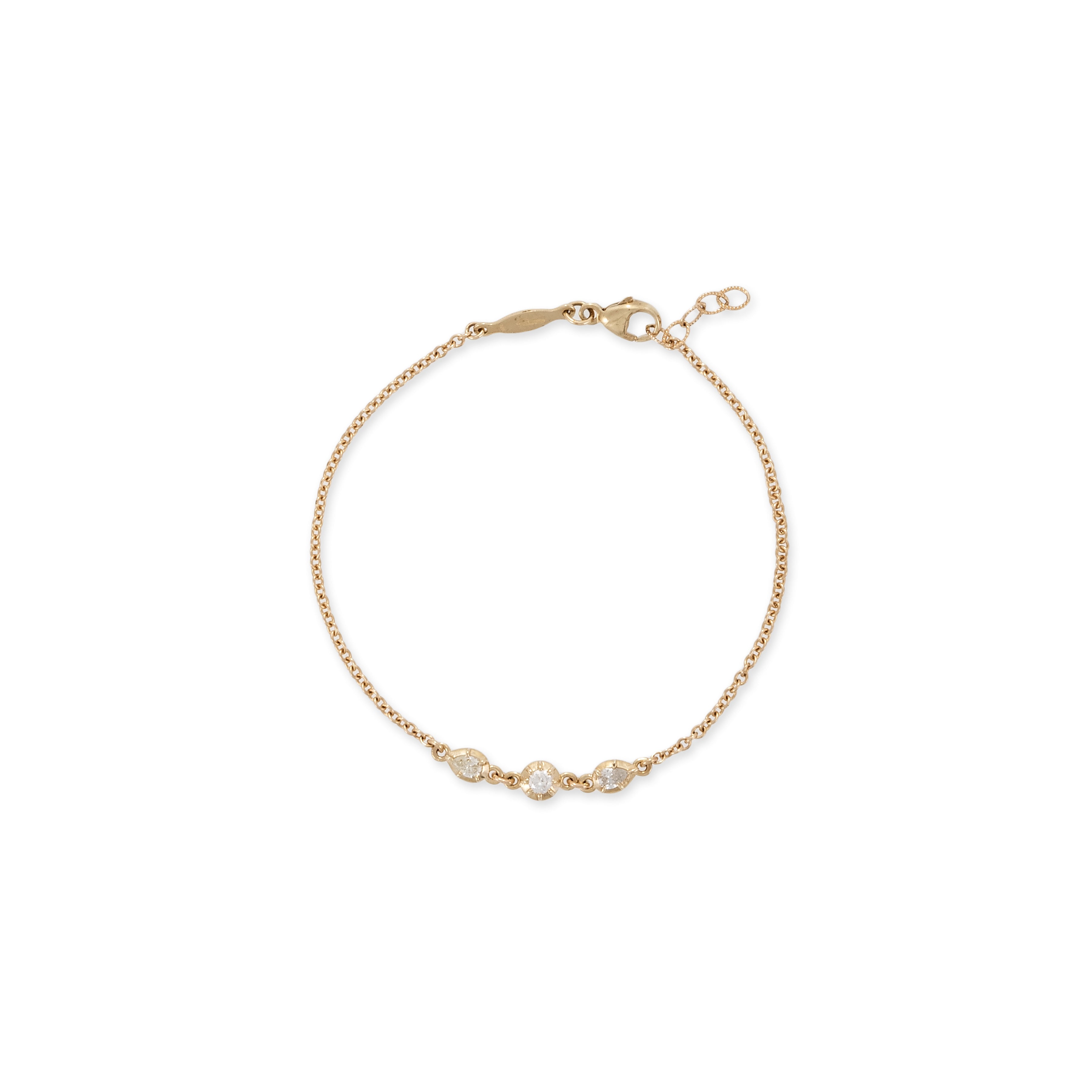 TEARDROP + ROUND SOPHIA DIAMOND BRACELET