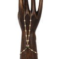 Watermelon Tourmaline Baguette + Sophia Diamond Double Stem Finger Bracelet