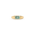 Apatite Baguette Deco Ring