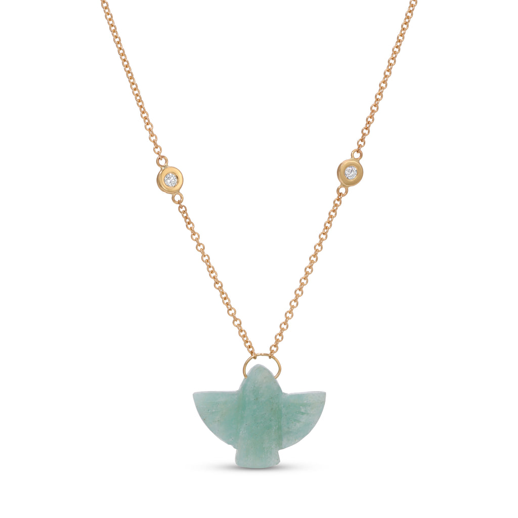 Baby Amazonite Thunderbird Necklace