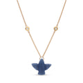 Baby Blue Opal Thunderbird Necklace