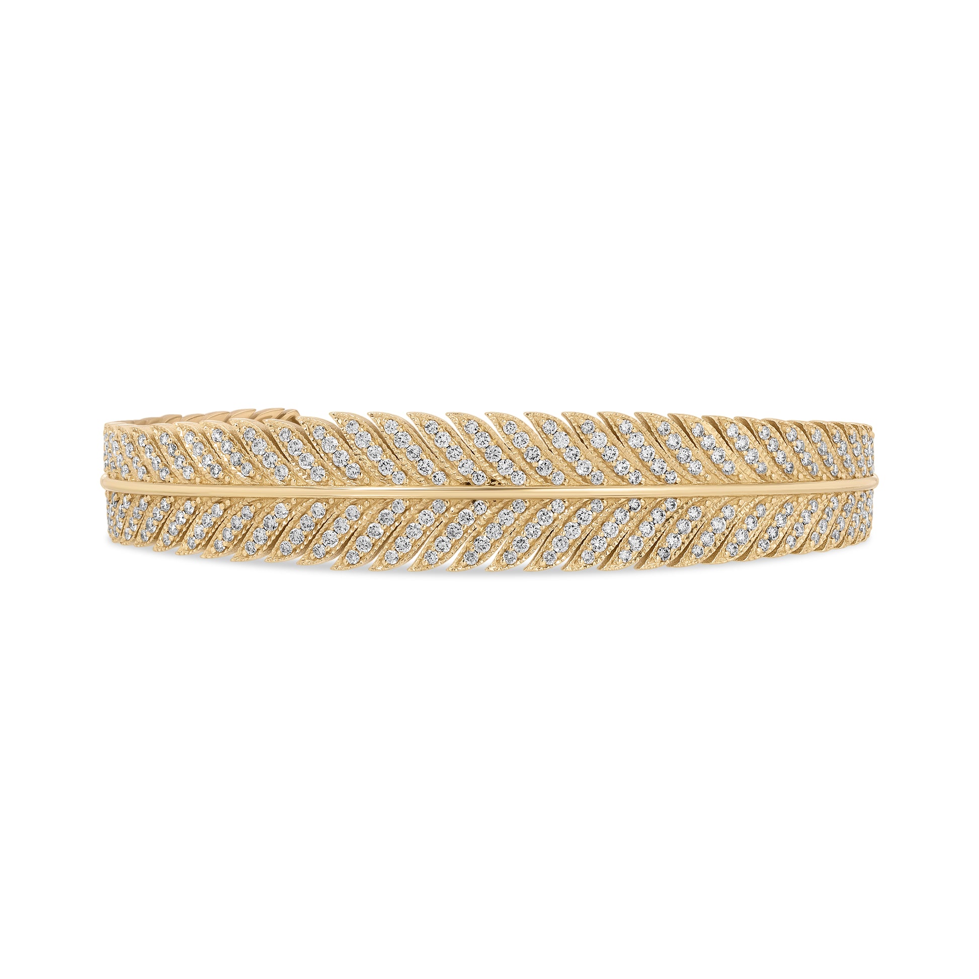 Pavé Feather Wing Cuff
