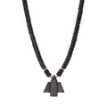 Pyrite Thunderbird + Hematite Beaded Necklace