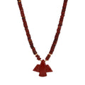 Red Jasper Thunderbird Beaded Necklace