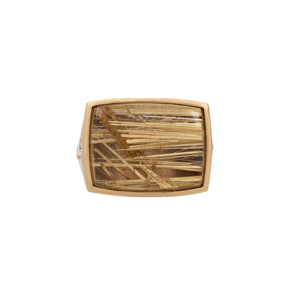 Rutilated Quartz Ring