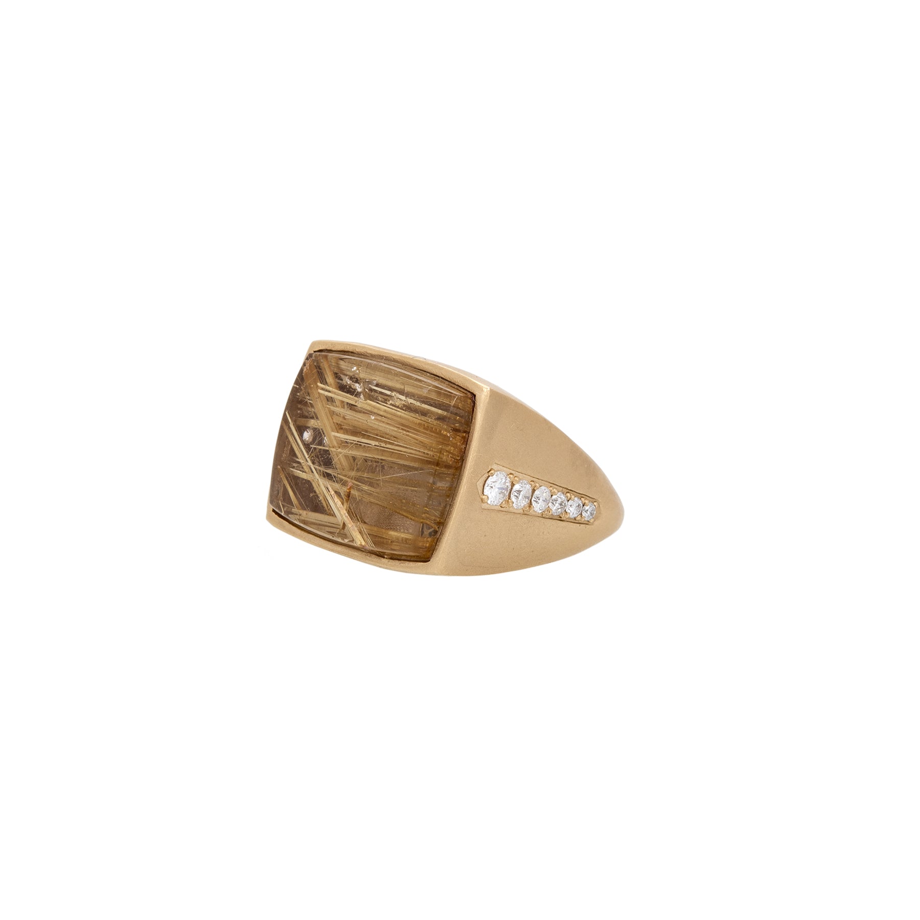 Rutilated Quartz Ring