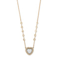 White Opal Heart Necklace