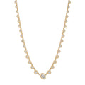 Graduated Sophia Diamond + Tilted Teardrop Necklace