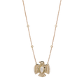 Pavé Marquise Gemstone Eagle Necklace