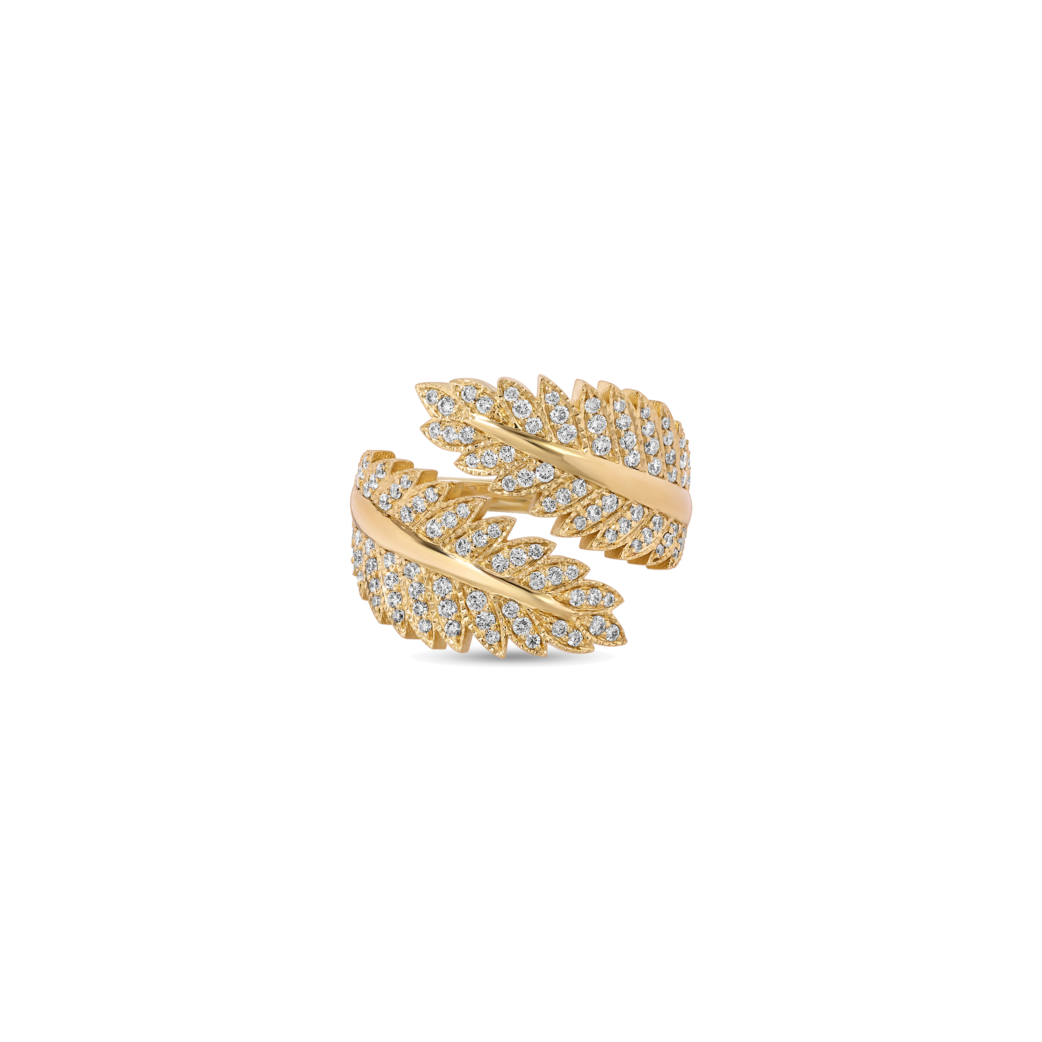 Pavé Feather Wing Wrap Ring