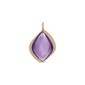 XL Pavé Marquise Amethyst Snap Bail Charm