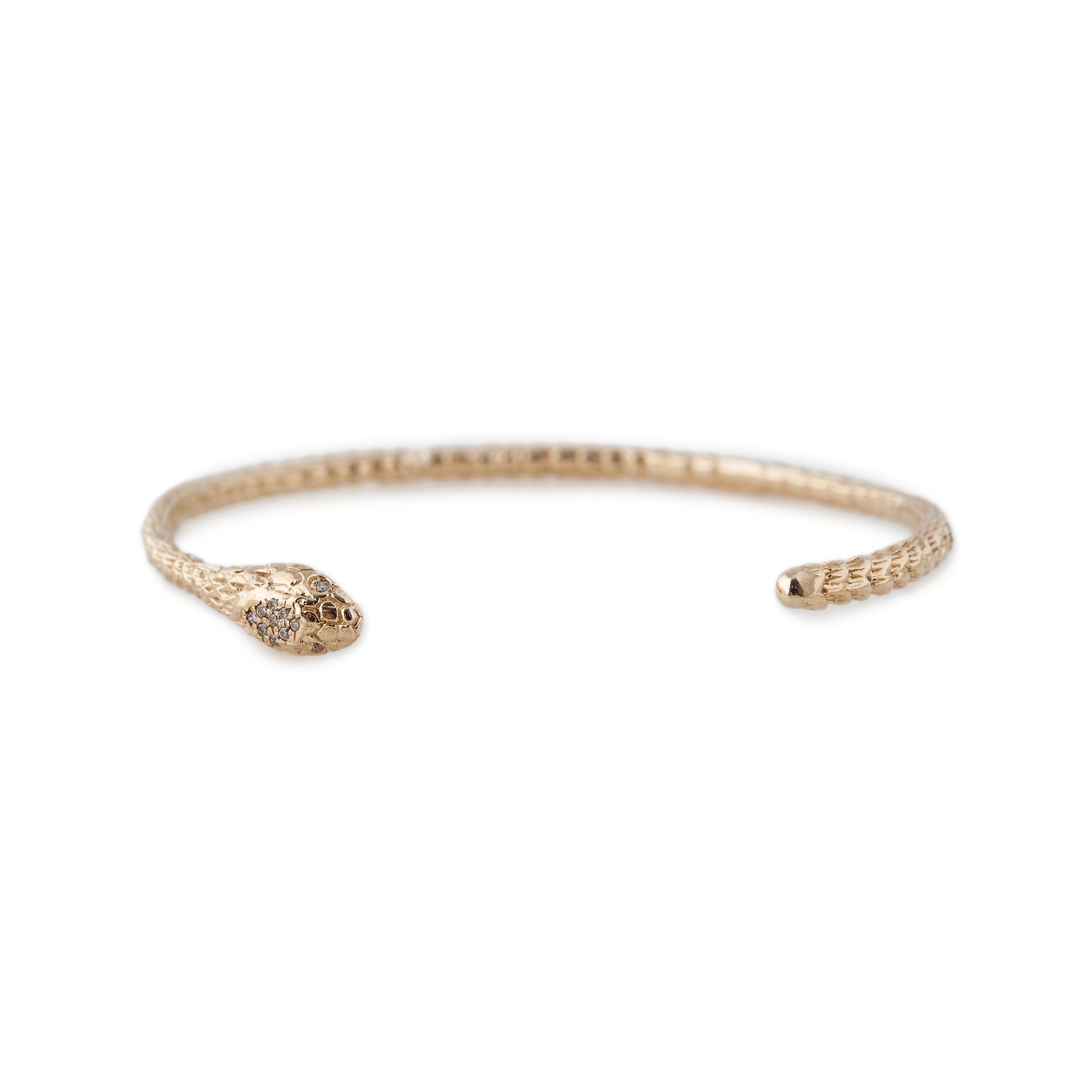 PAVE HEAD SNAKE CUFF