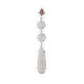 Moonstone Shining Star Drop Earring
