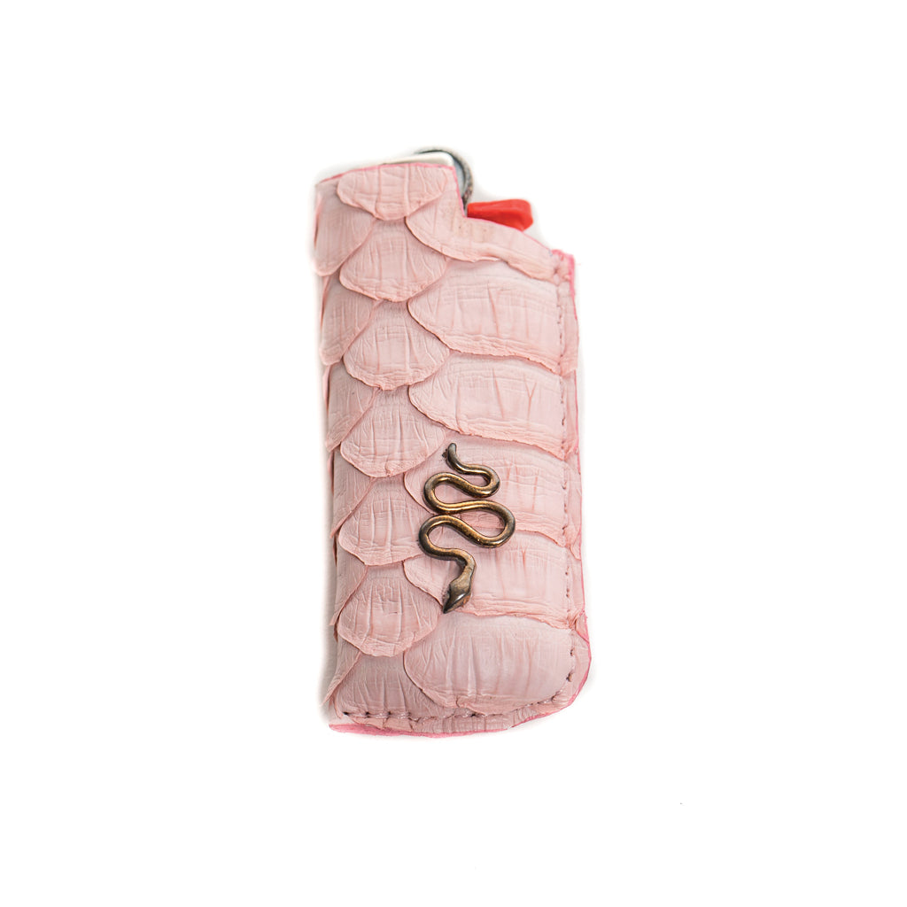 PINK SNAKE SKIN SNAKE LIGHTER
