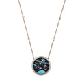 Small Pavé Diamond Galaxy Inlay Necklace