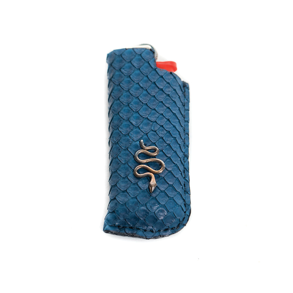 NAVY SNAKE SKIN SNAKE LIGHTER