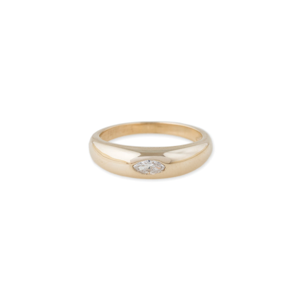 Marquise Diamond Dome Ring