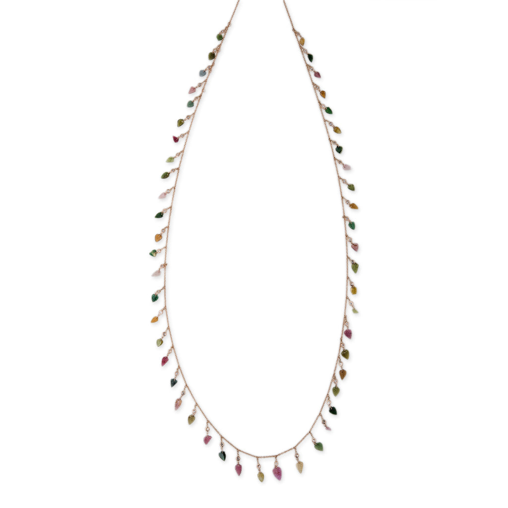 Tourmaline Leaf Shaker Belly Chain