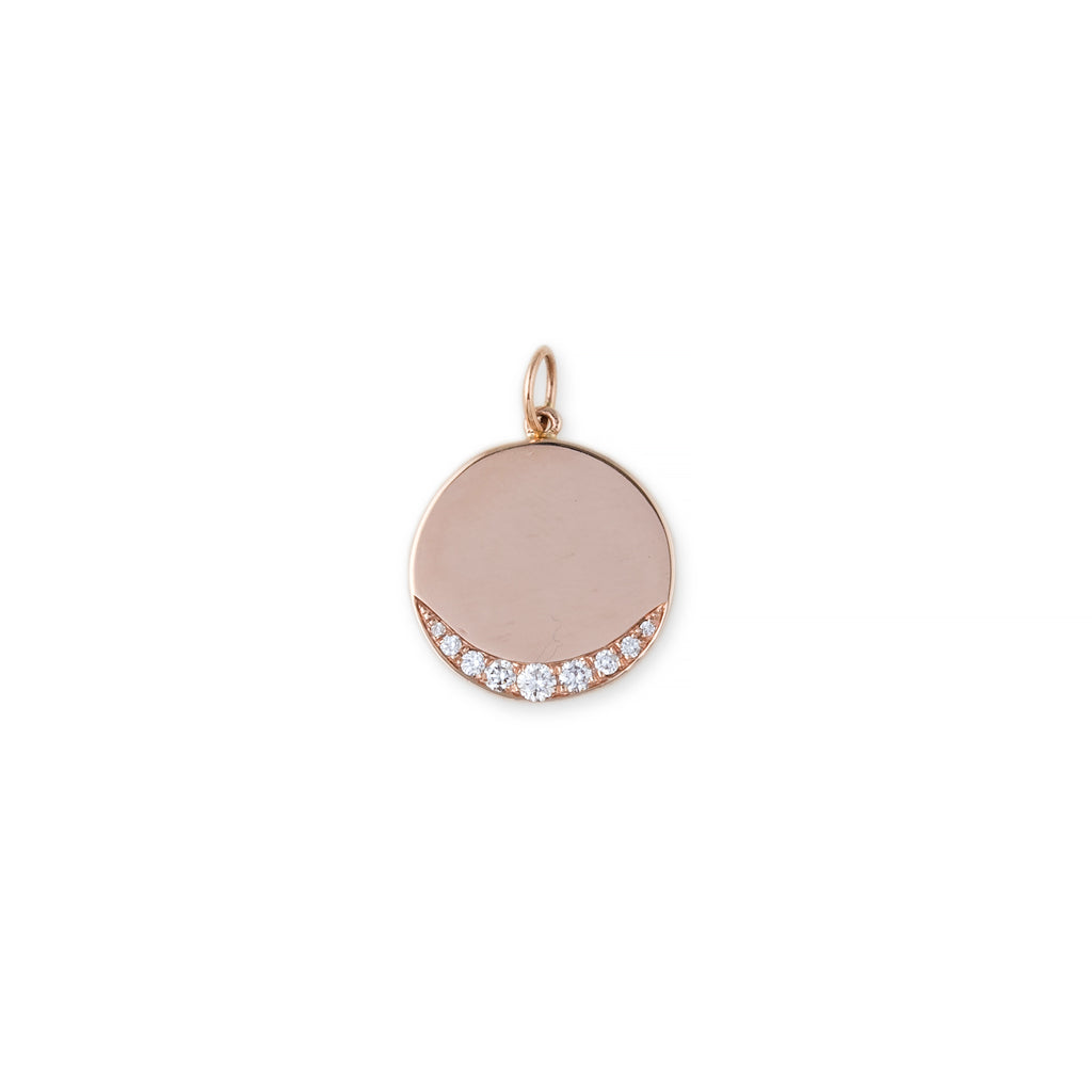 ROUND DISC GRADUATED PAVE CHARM