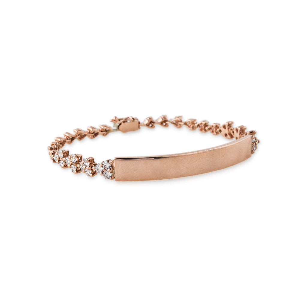 Custom Diamond Lizzie ID Bracelet