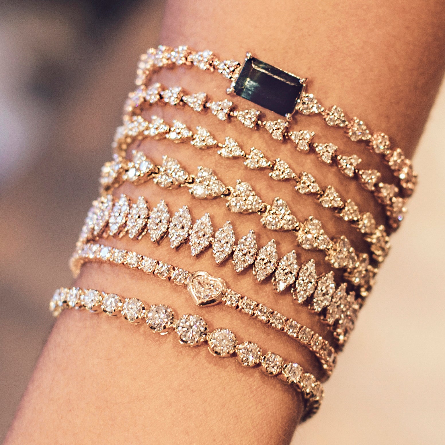 Large Diamond Liz Bracelet