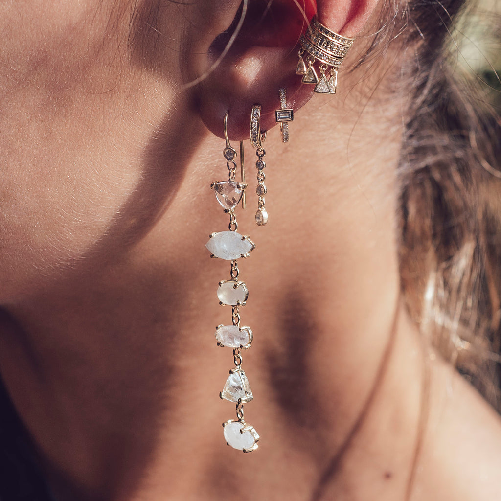 PAVE TRILLION SHAKER EAR CUFF