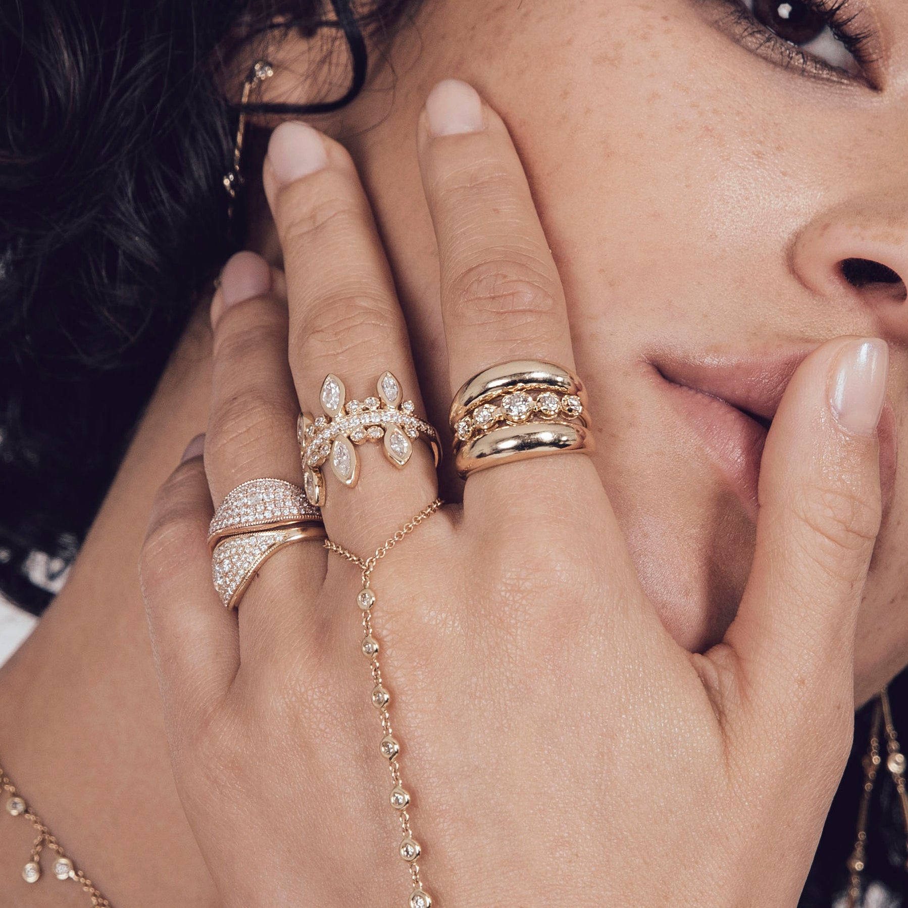 5 Diamond Kate Ring