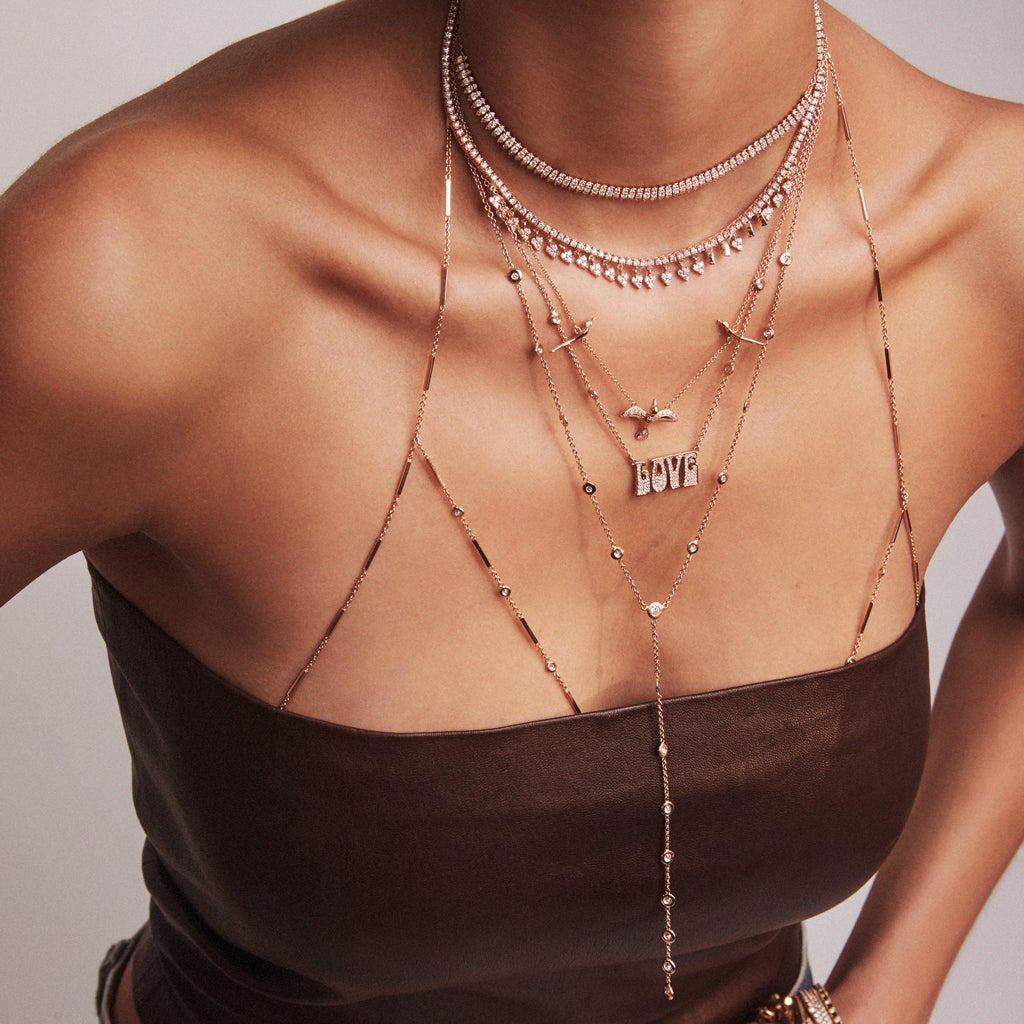 19 Diamond Y Necklace